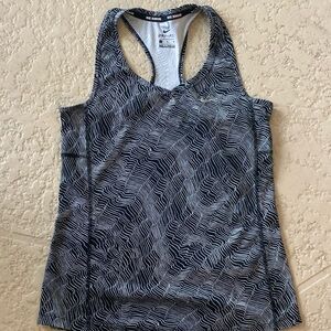 Nike Dri-fit black and white t back size small